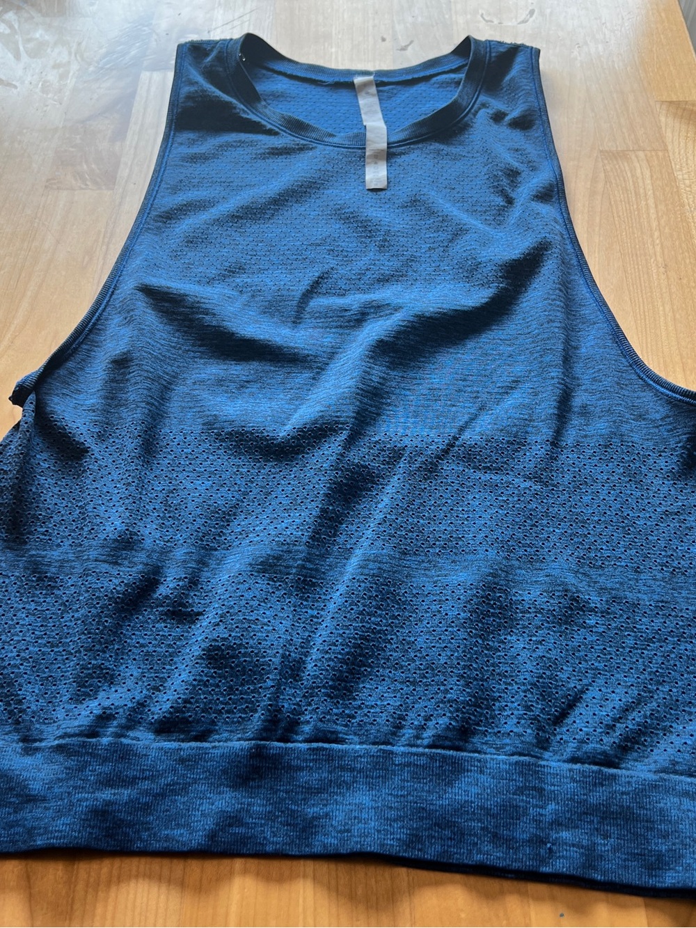 lululemon athletica Deep Navy Perforated Knit Tank